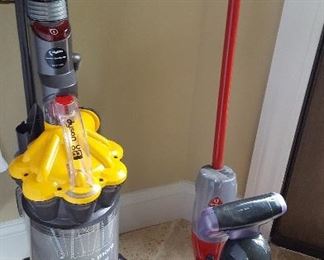 Dyson DC 33 vacuum, Shark cordless, O Cedar mop