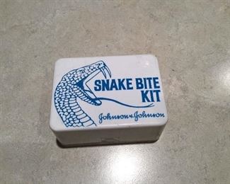 Vintage Johnson & Johnson Snake Bite Kit.  