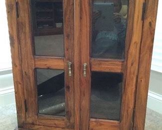 Small glass front cabinet 
