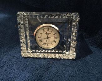 Waterford Crystal quartz desk clock 