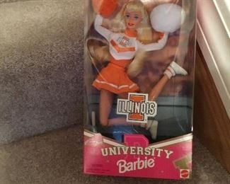 Fighting Illini Barbie Cheerleader 