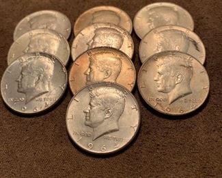 SILVER Kennedy Half Dollars