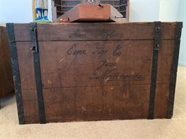 Antique Immigrant Trunk - Essex, Page Co. IA.