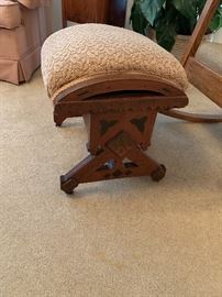 Antique 1800's Eastlake Gout Footstool