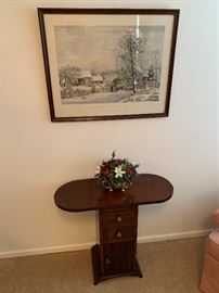 Currier and Ives 1861 "NEW ENGLAND WINTER SCENE" Lithograph