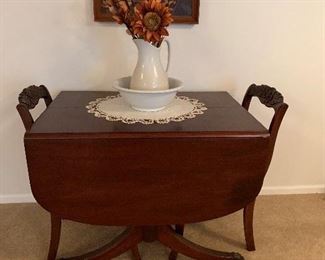 Antique Duncan Phyfe Style Table and Chairs