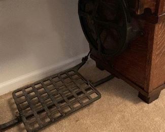 Antique White Rotary Sewing Machine Table