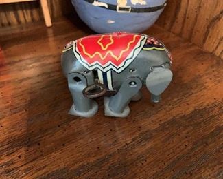 Antique Key Wind Toy Elephant