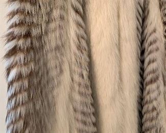 Full Length Fox and Raccoon Fur Coat