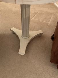 Ethan Allen Marble Top Pillar Table