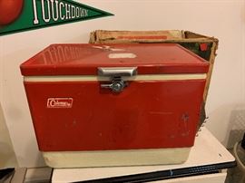 Vintage Red Coleman Cooler