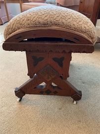 Antique 1800's Eastlake Gout Footstool
