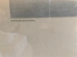 Currier and Ives 1861 "NEW ENGLAND WINTER SCENE" Lithograph