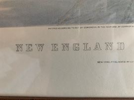 Currier and Ives 1861 "NEW ENGLAND WINTER SCENE" Lithograph