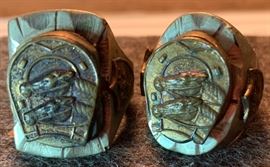 1950’s Mexican Silver Brutalist Biker Rings