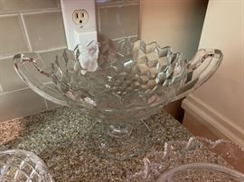 Early  FOSTORIA American Double Handled Trophy/Loving Cup Fruit Bowl