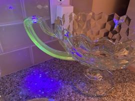 Early  FOSTORIA American Double Handled Trophy/Loving Cup Fruit Bowl