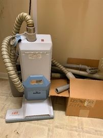 Electrolux with accessories and box of bags