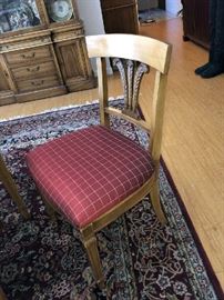 SIDE CHAIRS (4) TO DINING TABLE.