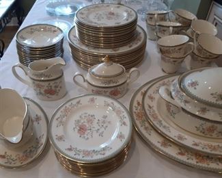 Minton China, Jasmine, service for 12 and serving pieces