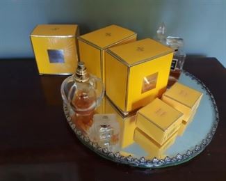 Glass vanity tray, Sublime perfume Coco Chanel