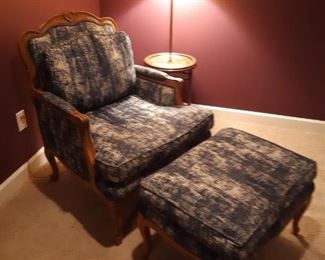 Henredon chair and ottoman