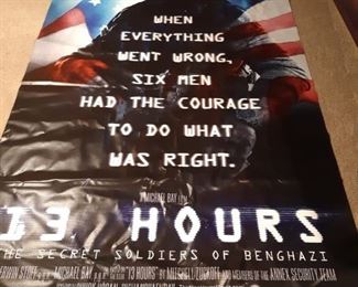 Large vinyl movie poster