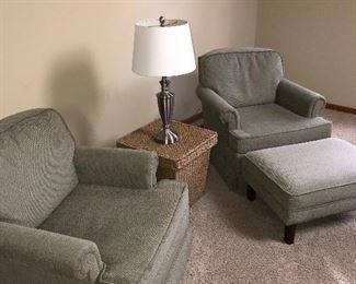 ARMCHAIRS WITH OTTOMAN
