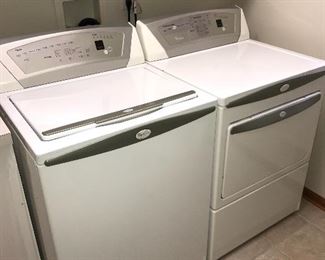 WHIRLPOOL WASHER AND GAS DRYER