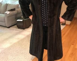 MINK FUR COAT - S SIZE