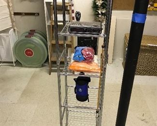 METAL STORAGE SHELVING UNIT