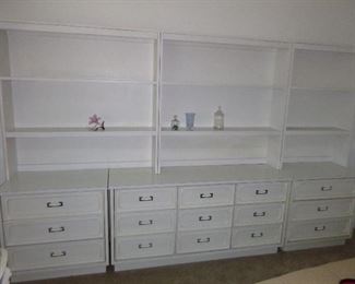 White Mid Century Wall units 