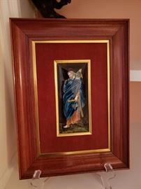 French Limoges enamel plaque, 19th century