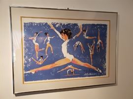 Nadia Comenaci framed Leroy Neiman print