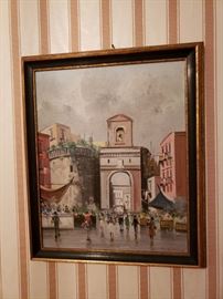 Pair of paintings signed B. Ciappa