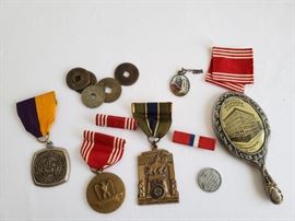 Grouping of various medals being sold as a lot