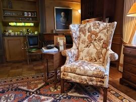 Wing armchair