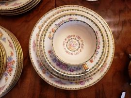 Theodore Haviland Limoges "Dubarry" china service