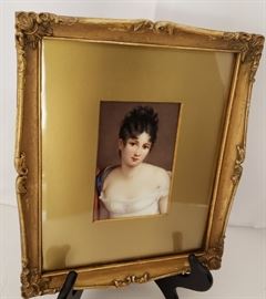 Antique German painting on porcelain