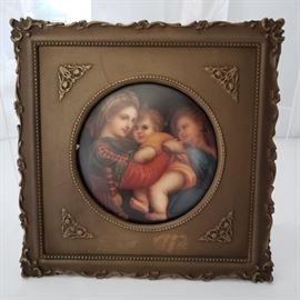 German painting on porcelain