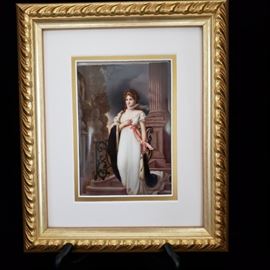 Porcelain plaque with portrait of Queen Louise of Austria