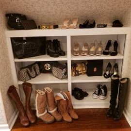 Vintage Gucci purses, Moschimo belt and other designer shoes and purses