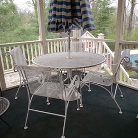 Patio table and chairs