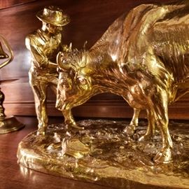 Close up of the French bronze