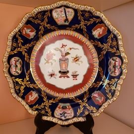 Antique English Mason's hand painted plate