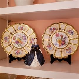 Pair of Paragon plates with Royal Doulton "Debbie"
