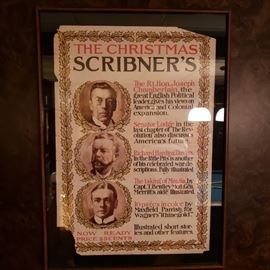 The Christmas Scribner's framed cover page