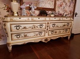 Kargas Furniture Co. Chinoiserie decorated dresser