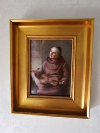 Robert Jenkins Onderdonk painting on porcelain