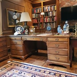 RWay Furniture Co. leather top desk